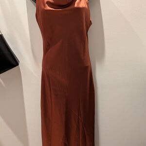 Elegant Blush Spaghetti Strap Dress